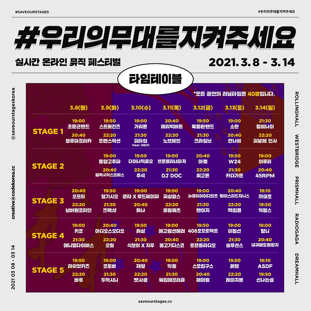 인디공연장 살리려 67팀 모였다…오늘부터 릴레이 온라인 공연