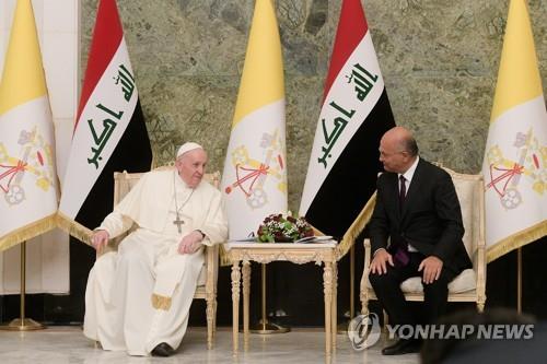 이라크 방문한 교황 "폭력과 극단주의 중단해야"(종합)