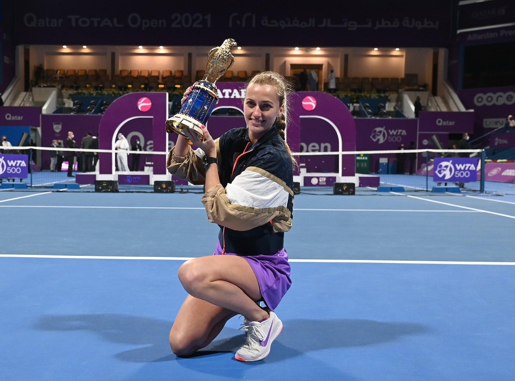 크비토바, 카타르 토털 오픈 테니스 여자 단식 우승