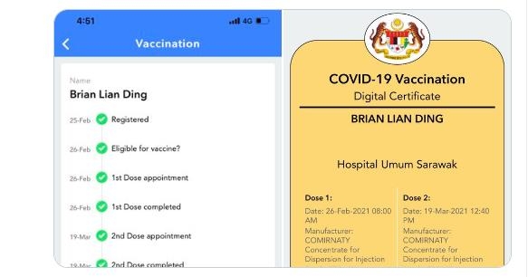 말레이-싱가포르, 백신 접종 상호 인증에 '블록체인' 기술 적용