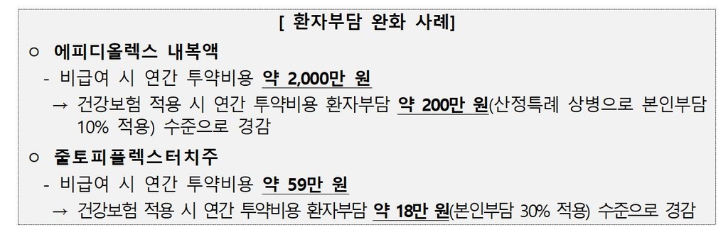 뇌전증 치료제 '에피디올렉스' 4월부터 건보 적용…환자 부담↓