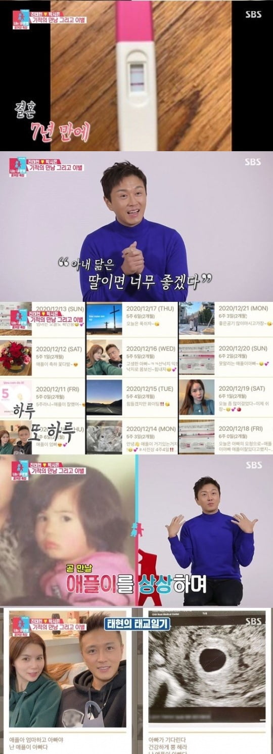 '동상이몽2-너는 내 운명' 박시은 진태현 / 사진=SBS 방송화면 캡처 