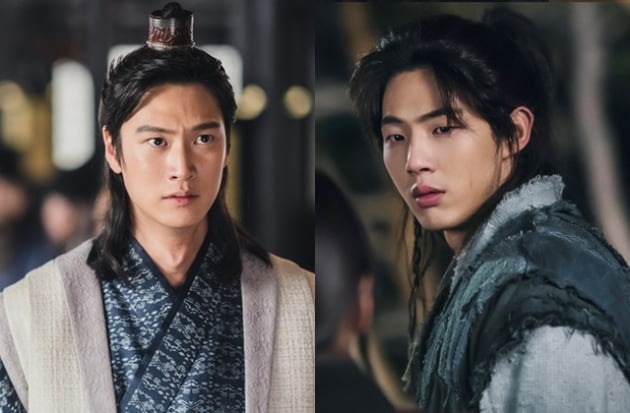 '달이 뜨는 강' 주연배우 지수가 학폭 논란으로 하차하자, 배우 나인우가 바통을 이어받아 온달 역을 연기한다. 좌측부터 나인우, 지수. /사진=빅토리 콘텐츠