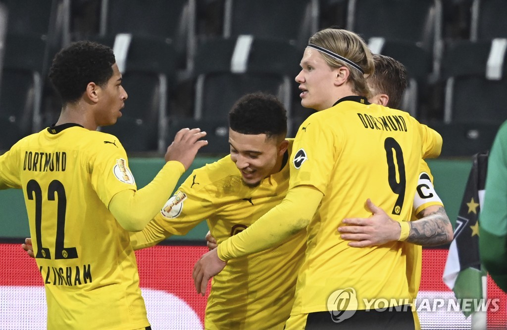 '산초 결승골' 도르트문트, 글라트바흐 꺾고 DFB 포칼 4강 선착