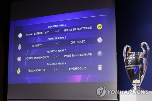 '디펜딩챔피언' 뮌헨, 지난 결승 상대 PSG와 UCL 8강 '리턴매치'