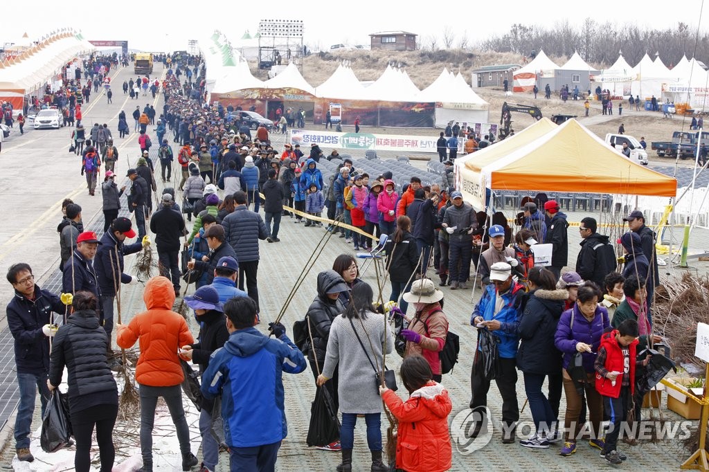 [제주시소식] 들불축제 희망 묘목 나눠주기 비대면 진행