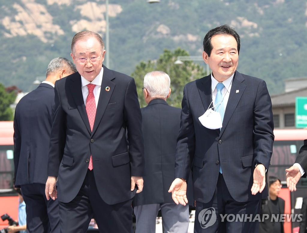 정총리, 지난주 반기문 면담…탄소중립 방안 논의