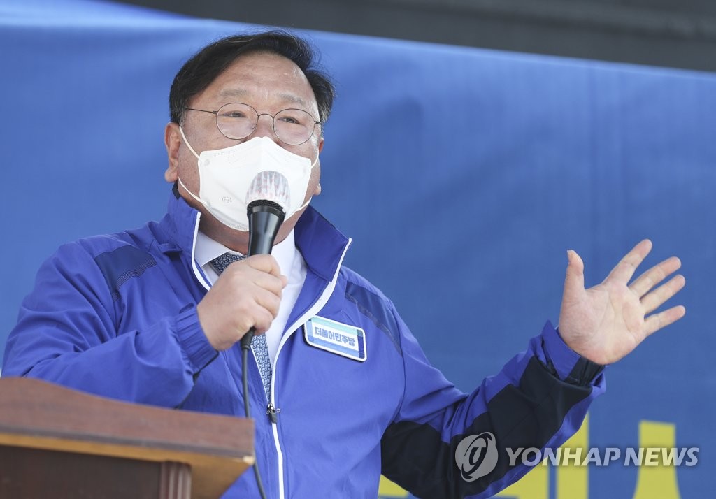 "저희가 잘못했다" 민주당 지도부 김영춘 지지 호소(종합)