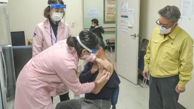 울릉에서도 백신 접종 시작…요양시설 종사자 11명(종합)