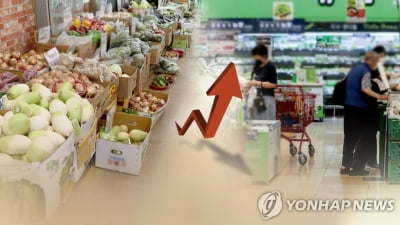 소비자물가 1.1%↑, 1년 만에 최고…농축수산물 10년만에 최고↑(종합2보)