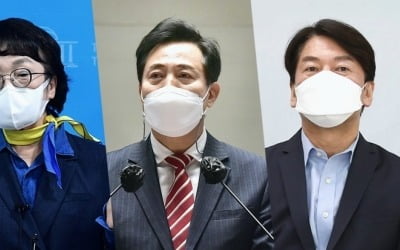 "오세훈, 안철수에 단일화 여론조사 첫 역전"