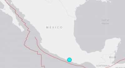 멕시코서 규모 5.7 지진 발생…인명 피해는 없어