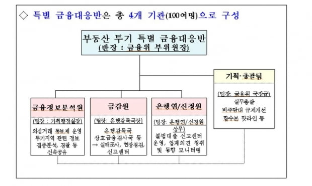 "부동산 투기 관용없다" 금융대응반 가동…불법 대출 신속 검사