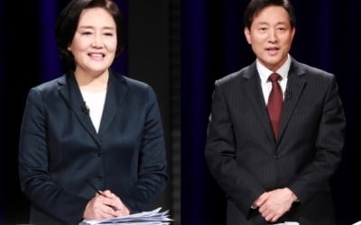 朴 "내곡동 거짓말" vs 吳 "성추행 보궐"…TV토론 격돌 [종합]