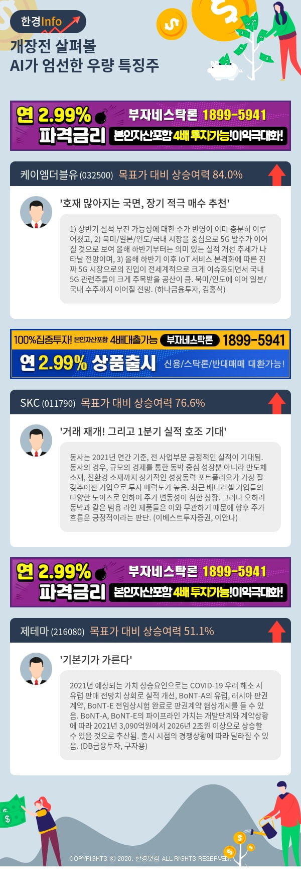 [포커스]개장전 살펴볼 AI가 엄선한 우량 특징주