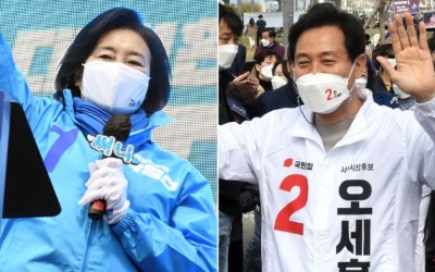 오세훈 '광폭유세' vs 박영선 '거점공략'…선거전략 승자는