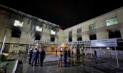 '코로나 환자 치료' 이라크 병원서 대형 화재…"80여명 사망" [종합]