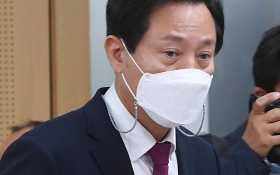 [포토] 오세훈 "광화문광장 공사 계속…월대 복원"