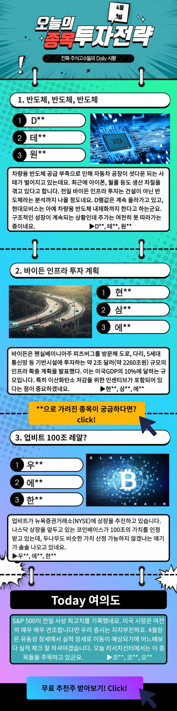 [오늘의 종목 투자전략] 급등예상 TopPick! 지금 바로 Check!