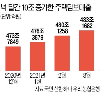 주담대 두달 연속 3조원대 증가