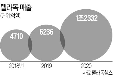 美 원격의료 시장 커진다…"대장株 텔라독 올 매출 80% 증가"