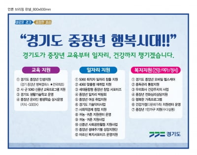 경기도, 광역자치단체 최초로 대학 내 '경기 중장년 행복캠퍼스' 설치