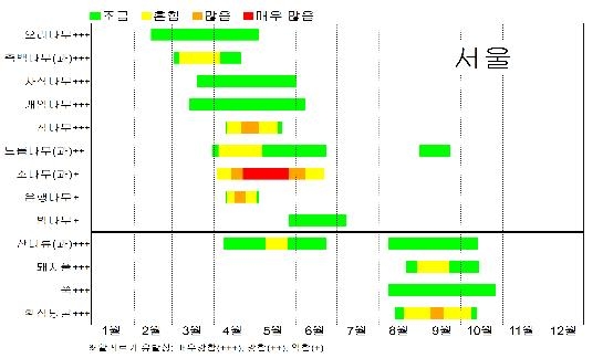 '알레르기 주원인' 봄철 꽃가루농도 정보 매일 두차례 제공