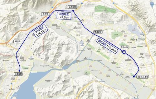 창원 도계광장∼가음정 사거리 BRT 설계 착수…2023년 6월 개통