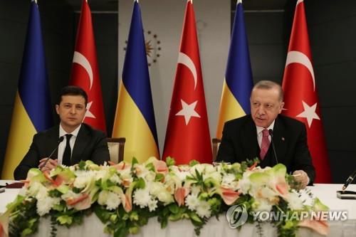 러-우크라 긴장 고조 속 우크라-터키 정상회담…협력 강화 논의(종합)