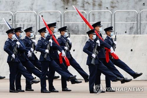 홍콩 첫 '국가안보교육의 날'…행진도 영국식 대신 중국식