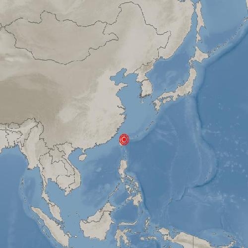 대만 화롄 남서쪽서 규모 5.8 지진 발생