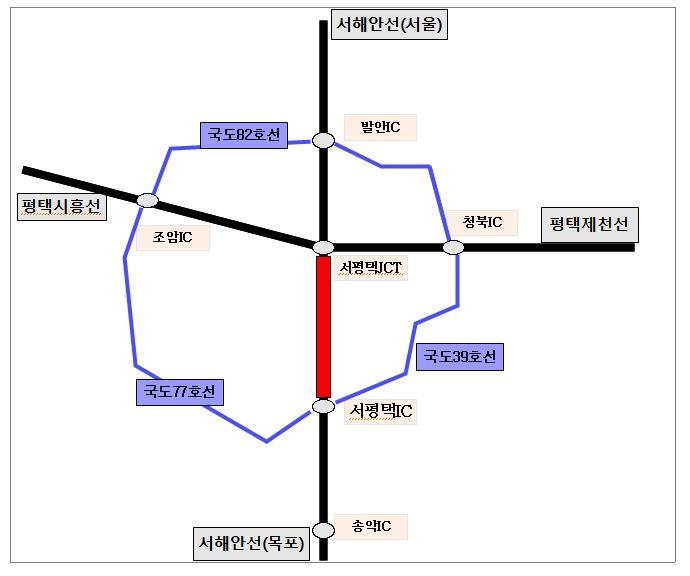 서해안고속도로 서평택 IC∼JC 개량공사…"우회도로 확인을"