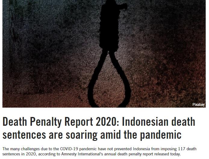 코로나 길어지다 보니…인도네시아, 100명에 화상으로 사형선고