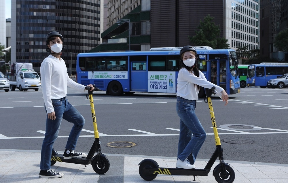 공유킥보드 씽씽, 대중교통 환승혜택 받는다…200원 적립