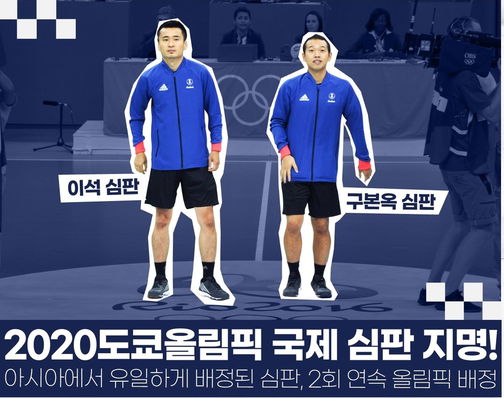 이석·구본옥, 도쿄올림픽 핸드볼 심판에 선임…아시아서 '유일'
