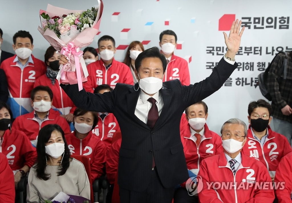 압구정은 오세훈...서울 425개동 중 5곳 제외 압도적 승리