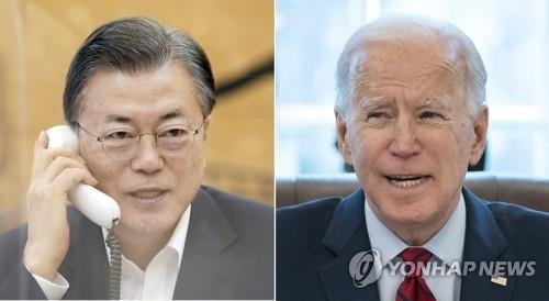 백악관 "문 대통령-바이든 5월 하순 미국서 정상회담 개최"