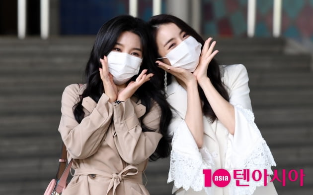 [TEN 포토] 신미래-설하윤 '방송국에 꽃이 피었습니다'