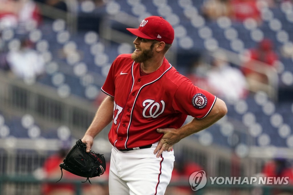 MLB 스트라스버그, 이번엔 어깨 염증…부상자 명단 등재