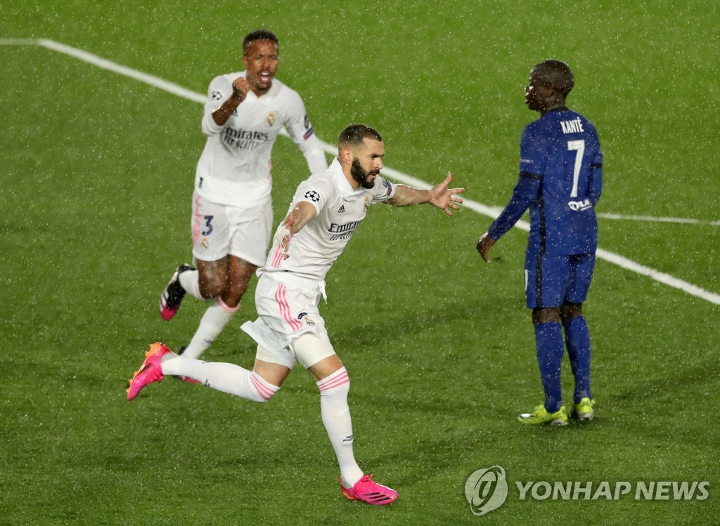 '벤제마 통산 71호골' 레알, UCL 4강 홈경기서 첼시와 무승부