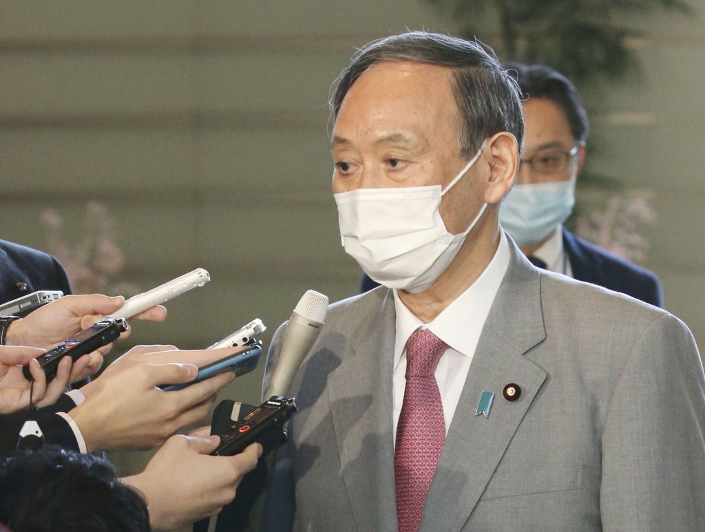 日스가, 마쓰야마 마스터스 우승에 "용기와 감동 선사"