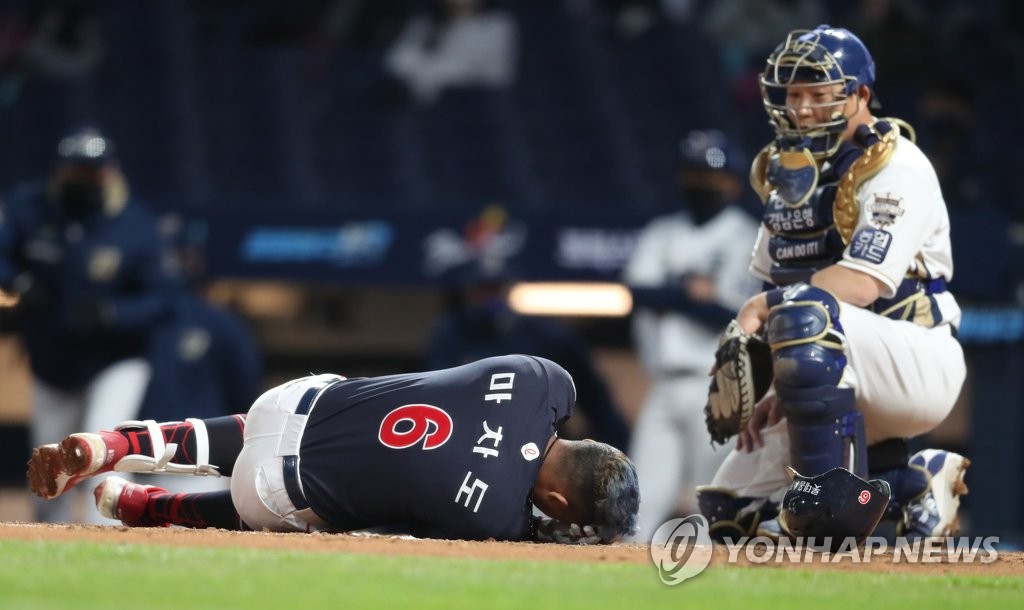 '헤드샷' 롯데 마차도, 추가 검진도 이상 없어…9일 선수단 합류