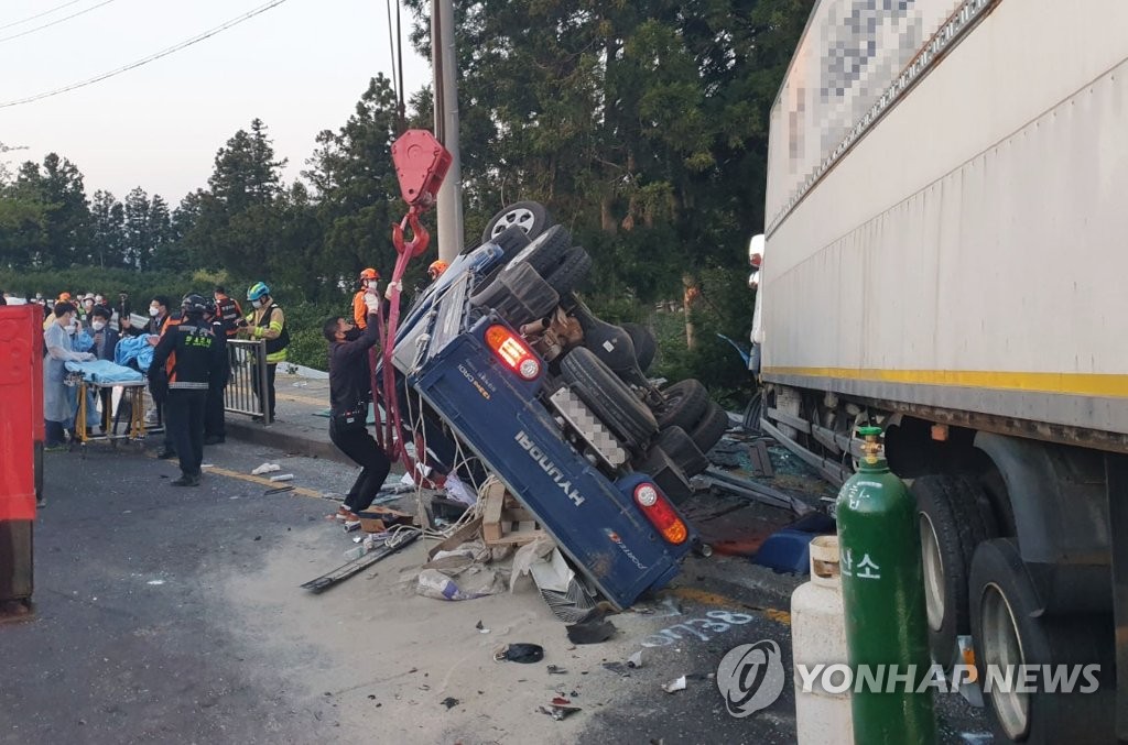 제주-서귀포 산간도로 내리막 구간 사고 반복에도 대책은 '깜깜'