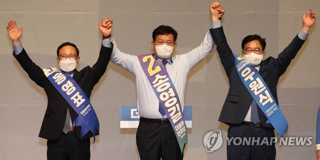 與당권주자 영남 구애전…"부산 가덕도, 대구엔 통합신공항"(종합)