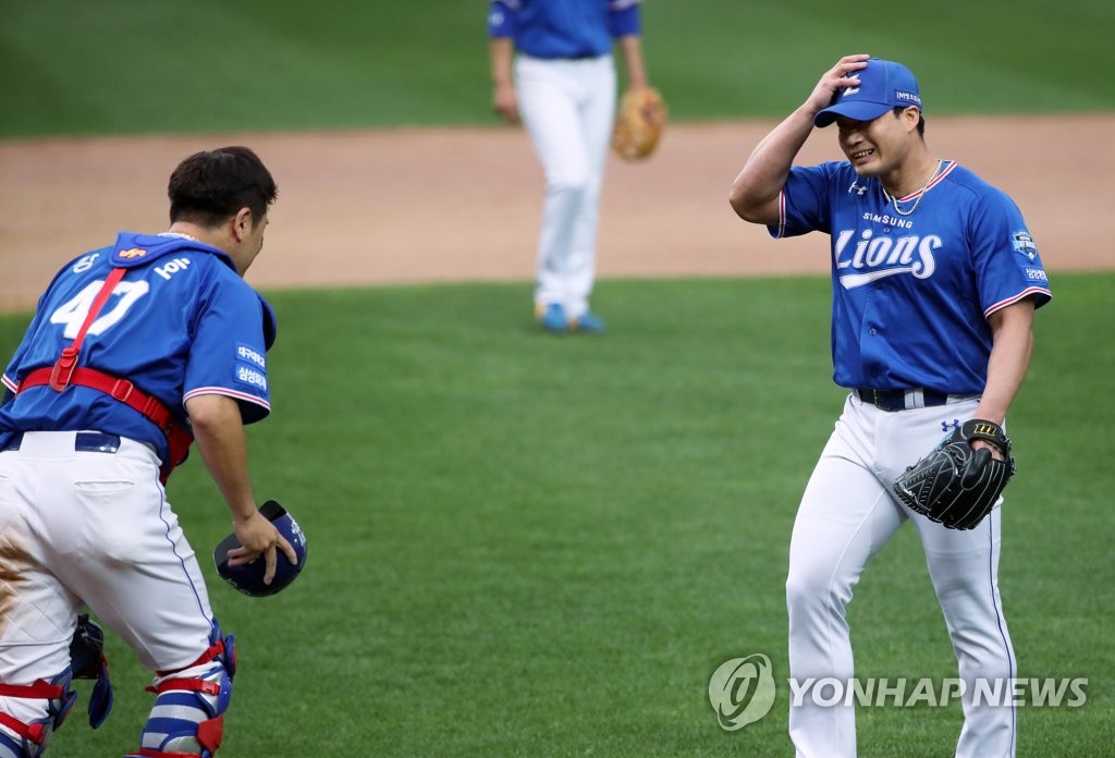 'KBO 300세이브' 오승환, 진갑용과 165·강민호와 22개 합작