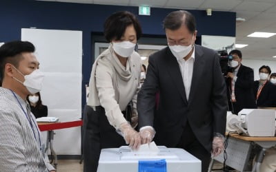 문대통령, 서울시장 보궐선거 사전투표