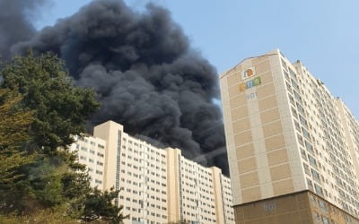 남양주 주상복합건물서 화재···도농역 무정차 통과