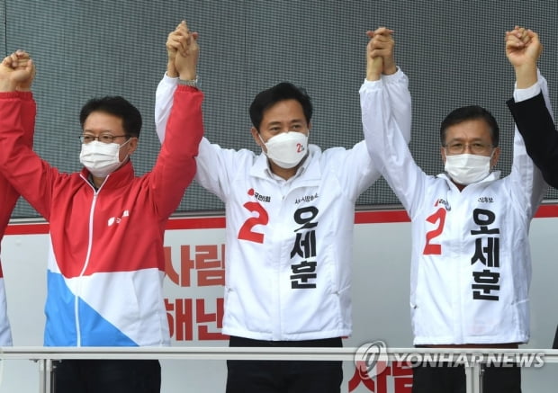 오세훈, '與 텃밭' 서부벨트 집중 공략…종교계 예방도