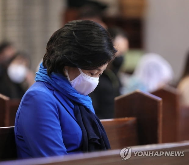 박영선, 부활절 교심잡기…"진실이 거짓 이기도록 기도"