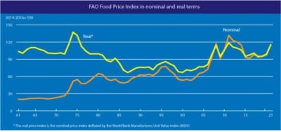 3월 세계식량가격지수 전월보다 2.1%↑…상승 폭 둔화